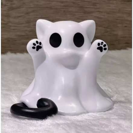 Thermabuild | Ghost Figurine Statue Resin Decor with Matte Finish for Halloween Home Shelf Decorations