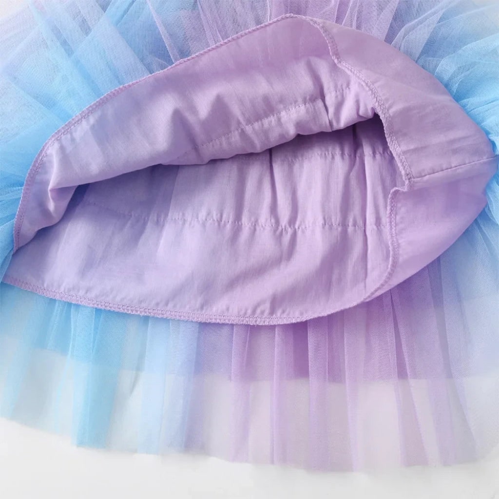 Thermabuild | Girls' Halloween Mermaid Tutu Dress with Tiered Skirt for Party and Costume Dress-Up