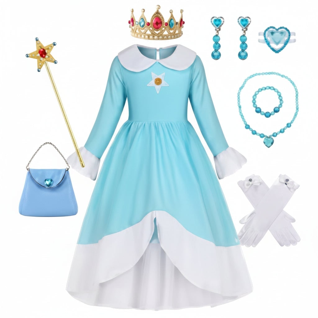 Thermabuild | Girls' Halloween Princess Costume and Dress Up Accessories for Games