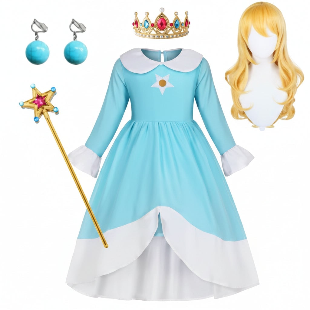 Thermabuild | Girls' Halloween Princess Costume and Dress Up Accessories for Games