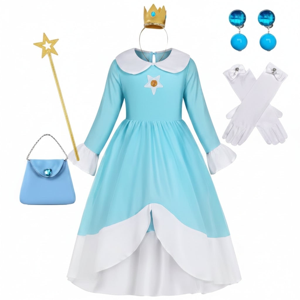 Thermabuild | Girls' Halloween Princess Costume and Dress Up Accessories for Games