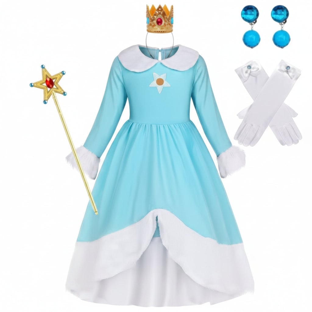 Thermabuild | Girls' Halloween Princess Costume and Dress Up Accessories for Games