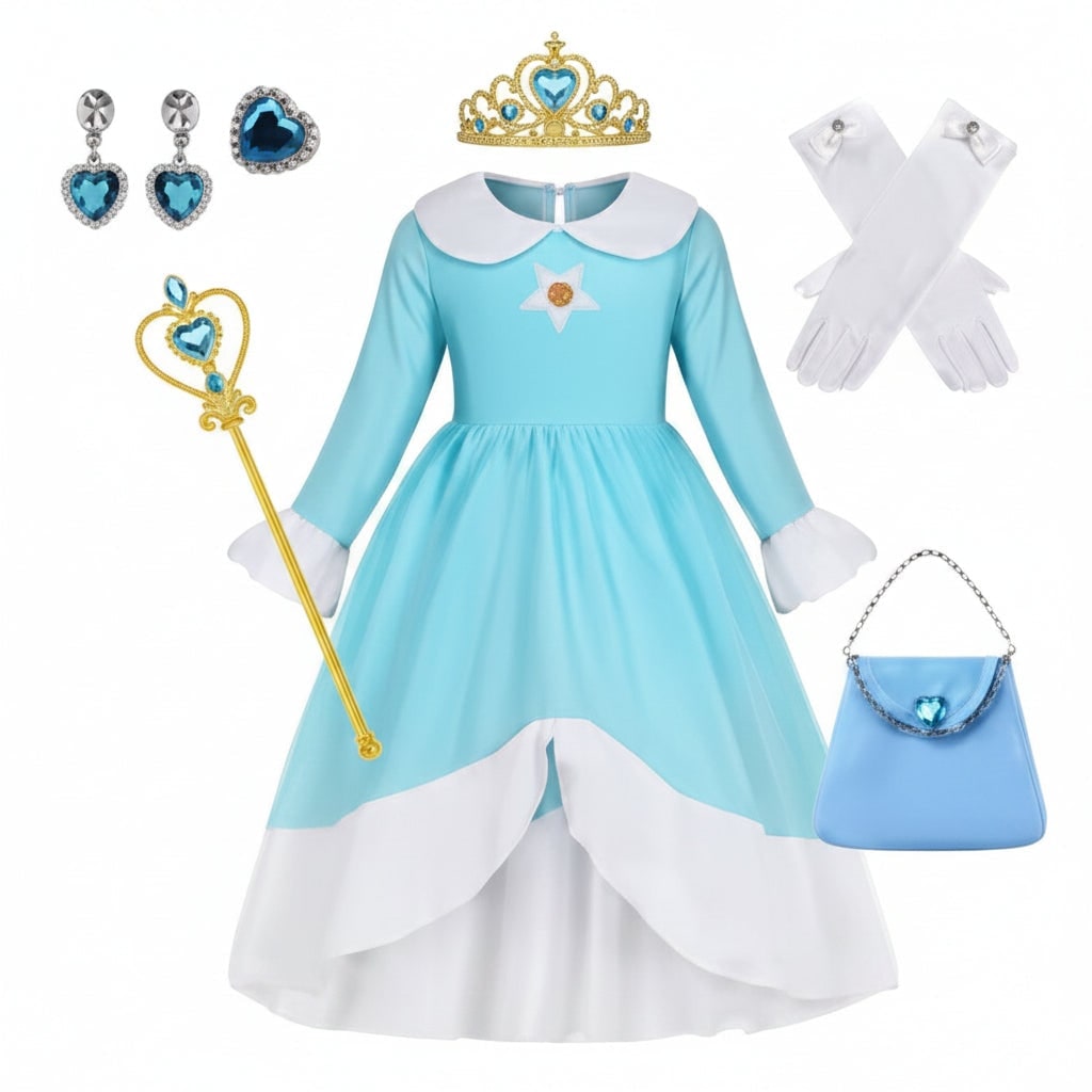 Thermabuild | Girls' Halloween Princess Costume and Dress Up Accessories for Games