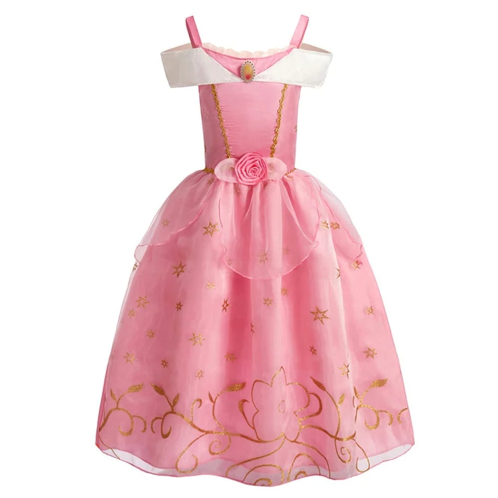 Thermabuild | Girls' Halloween Princess Costume and Dresses for Dress Up Tiara Gloves Games
