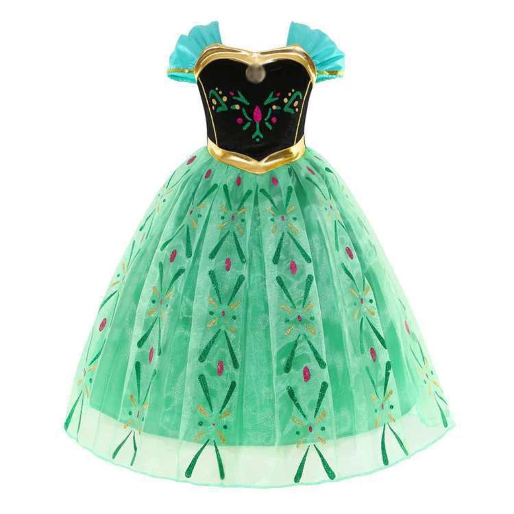 Thermabuild | Girls' Halloween Princess Costume and Dresses for Dress Up Tiara Gloves Games