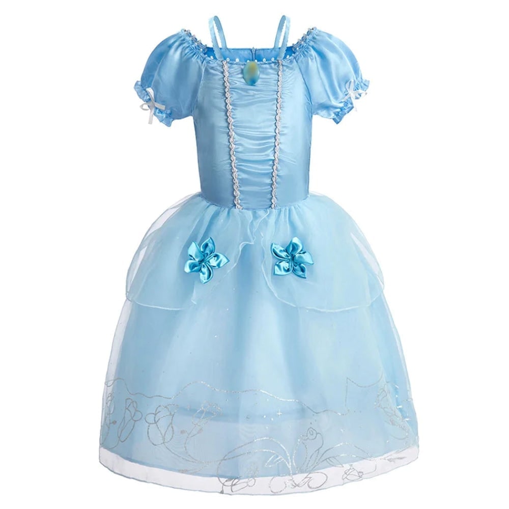 Thermabuild | Girls' Halloween Princess Costume and Dresses for Dress Up Tiara Gloves Games