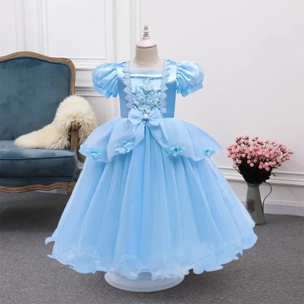 Thermabuild | Girls' Halloween Princess Costume and Dresses with Ball Gown Tulle Skirt Dress Up