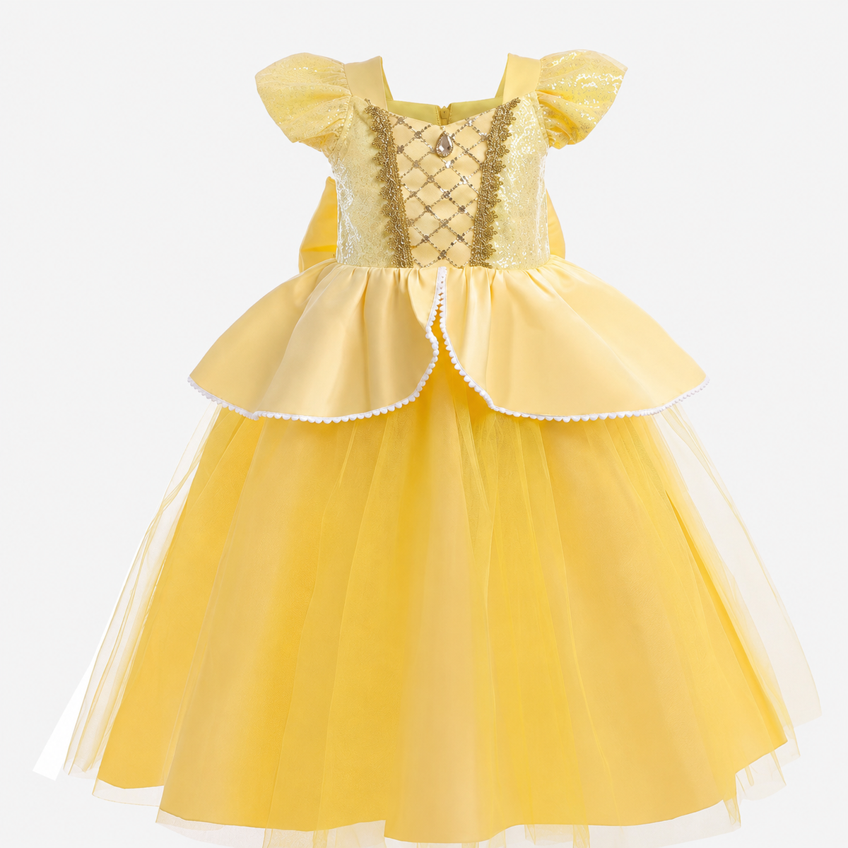 Thermabuild | Girls' Halloween Princess Costume Dress with Tulle Skirt Tiara and Accessories Set