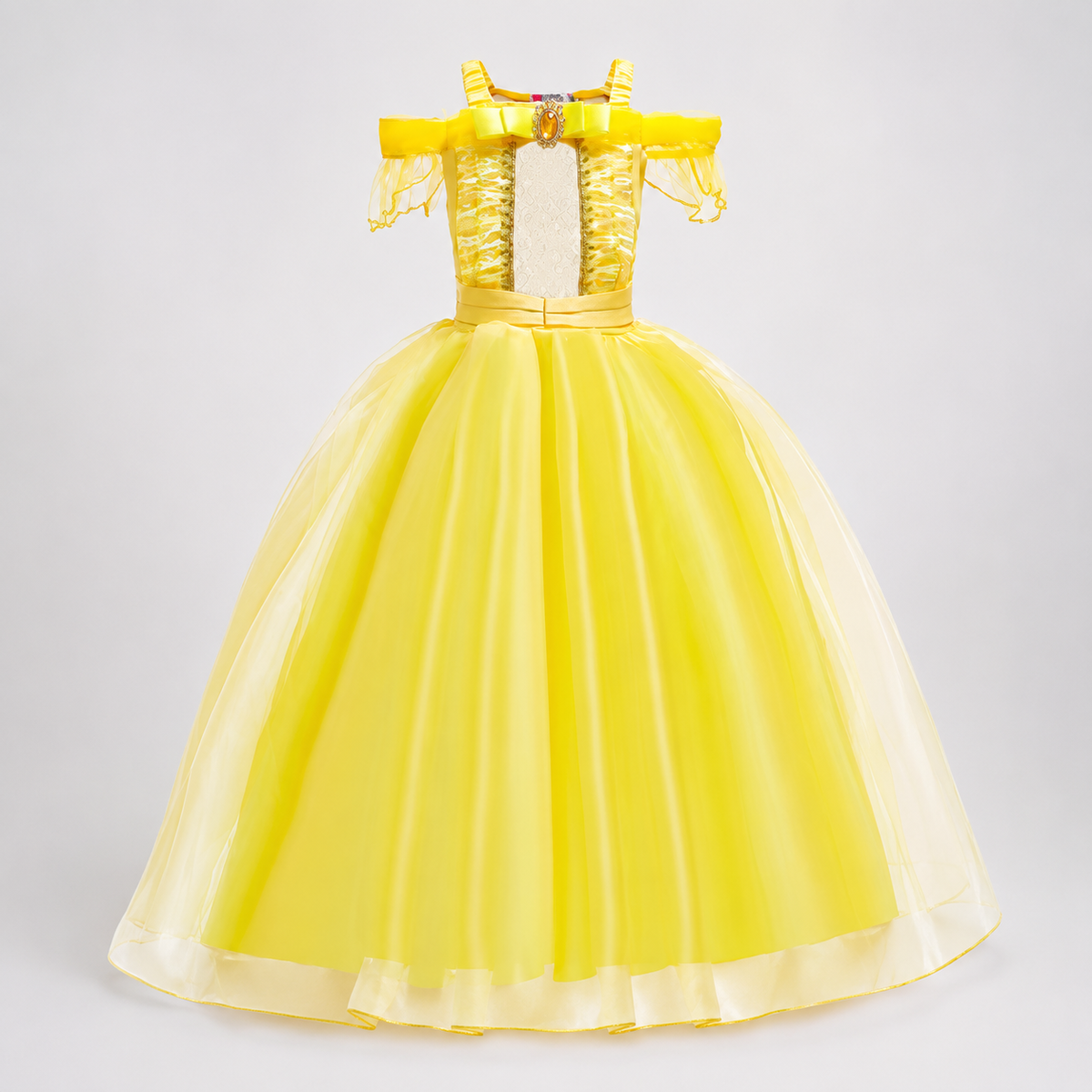 Thermabuild | Girls' Halloween Princess Costume Dress with Tulle Skirt Tiara and Accessories Set