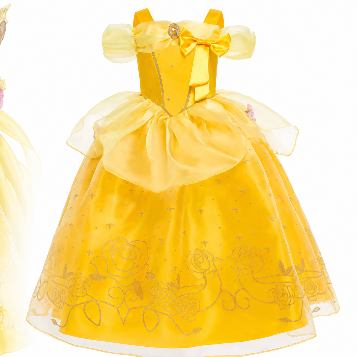 Thermabuild | Girls' Halloween Princess Costume Dress with Tulle Skirt Tiara and Accessories Set