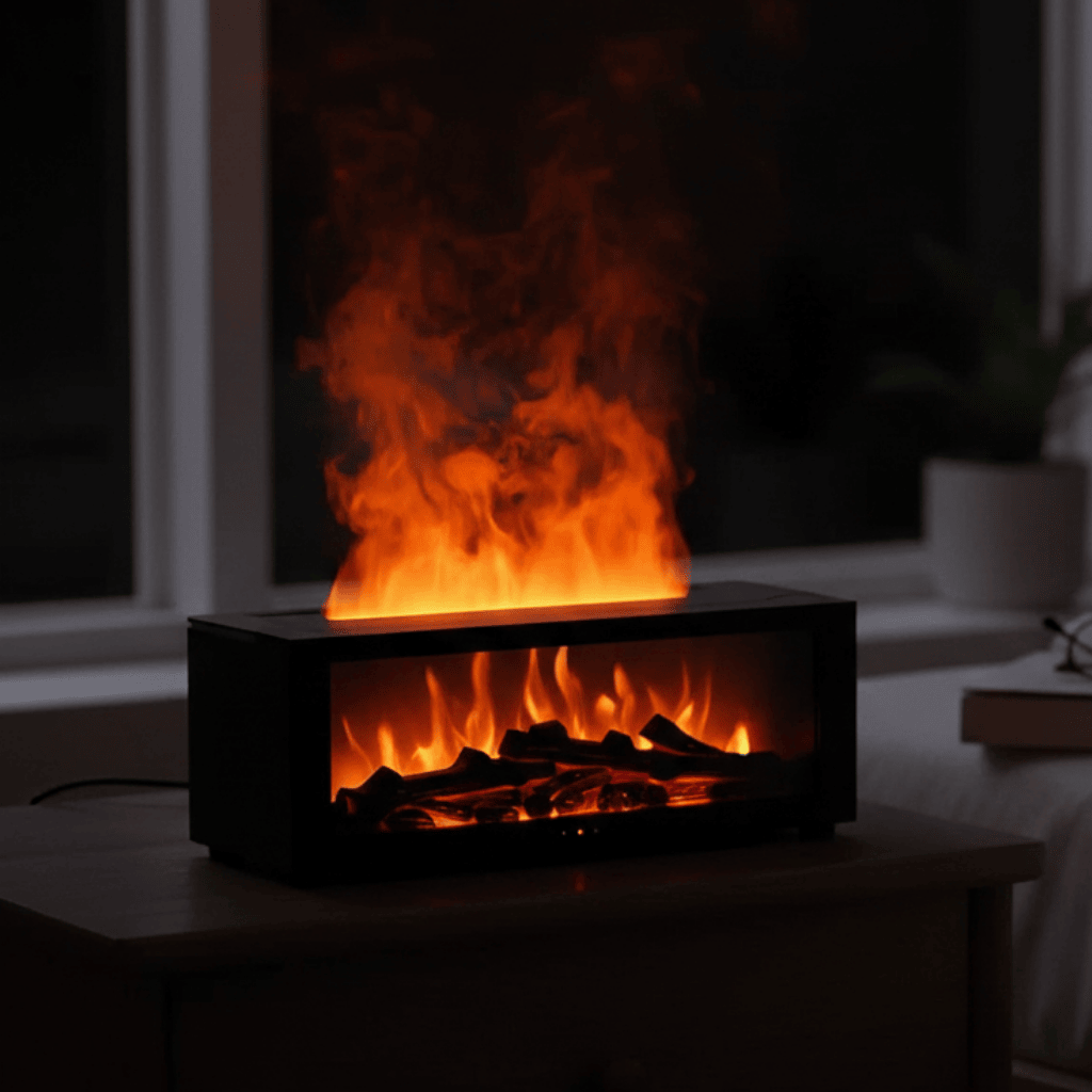 Thermabuild | Flame Effect Humidifier 4-in-1 for Relaxing Home Vibes