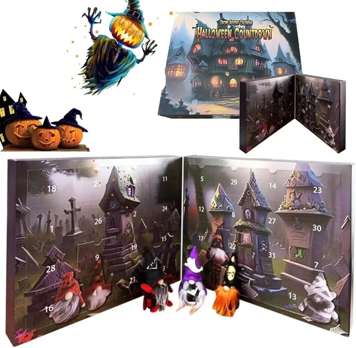 Thermabuild | Whimsical Gnome Advent Calendar with 24 Handmade Figures
