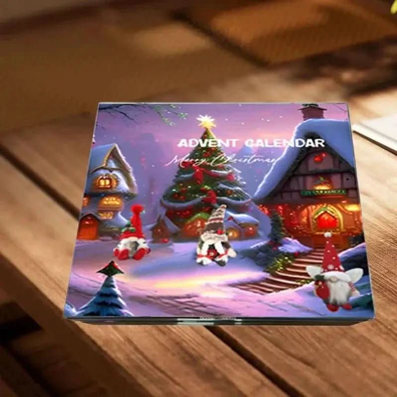 Thermabuild | Whimsical Gnome Advent Calendar with 24 Handmade Figures