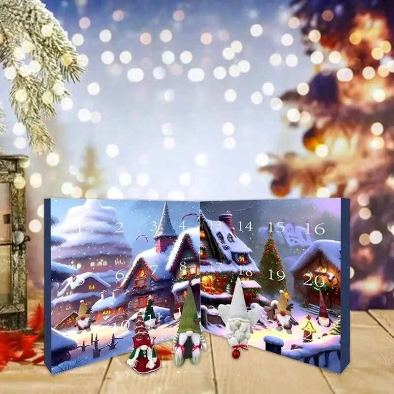 Thermabuild | Whimsical Gnome Advent Calendar with 24 Handmade Figures