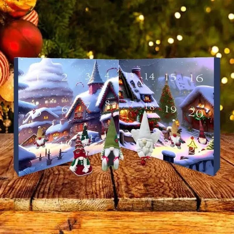 Thermabuild | Whimsical Gnome Advent Calendar with 24 Handmade Figures