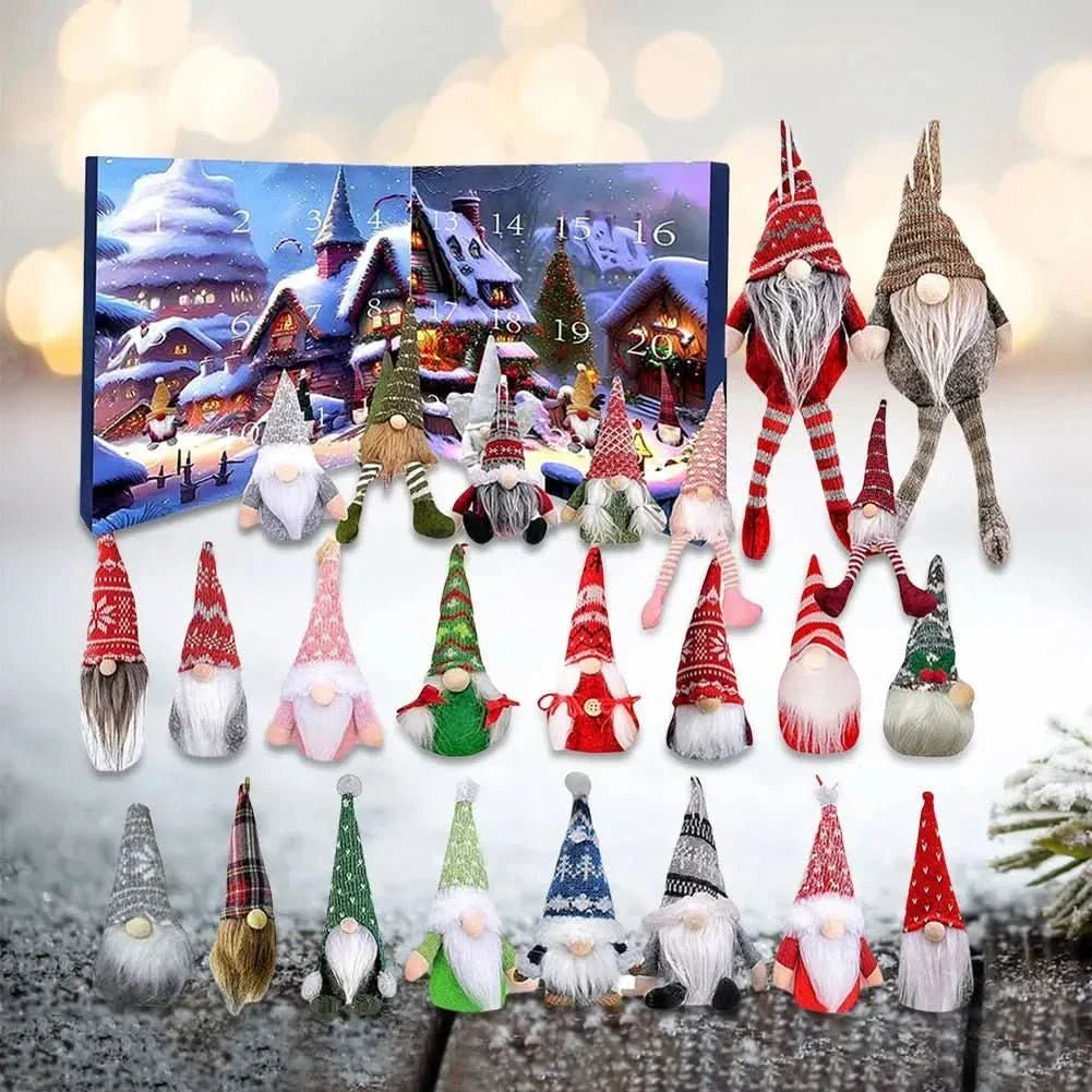 Thermabuild | Whimsical Gnome Advent Calendar with 24 Handmade Figures