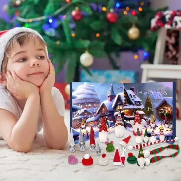 Thermabuild | Whimsical Gnome Advent Calendar with 24 Handmade Figures