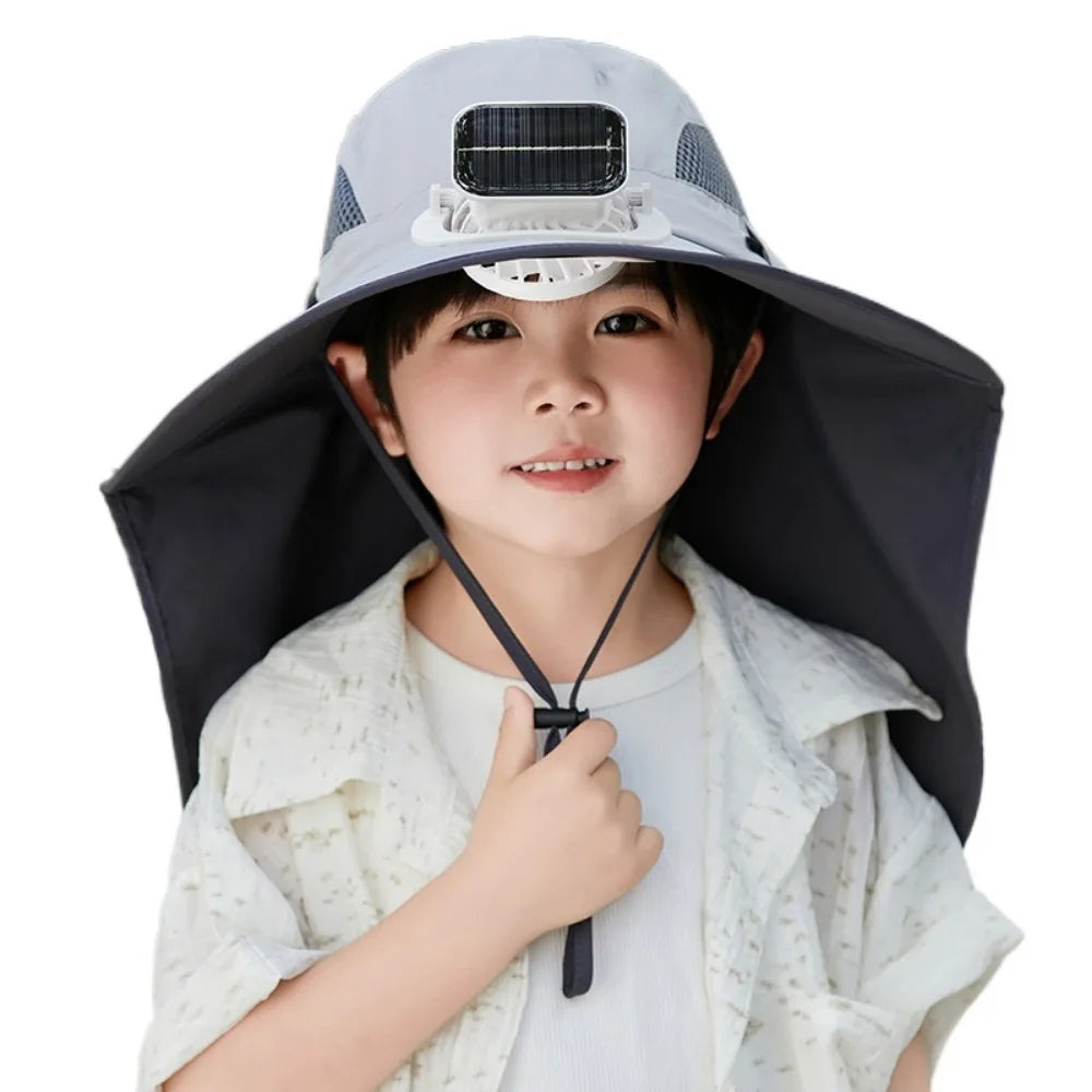 Thermabuild | Adjustable Kids Solar Fan Hat