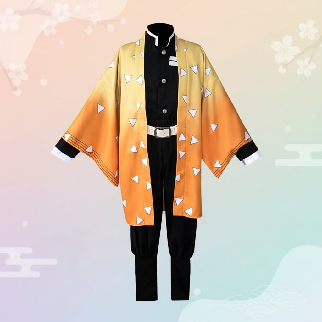 Thermabuild | Halloween Anime Cosplay Costume and Outfits for Character Dress Up with Haori Jacket and Leg Wraps