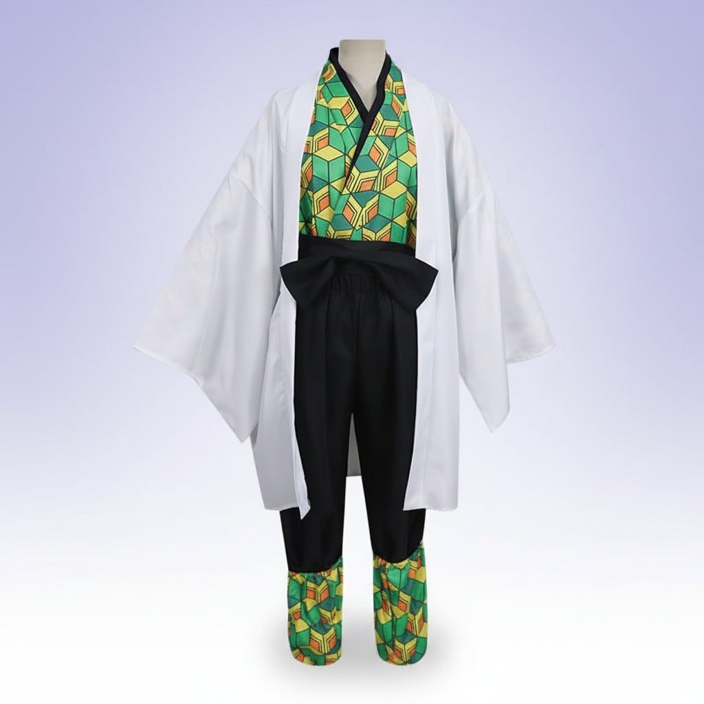 Thermabuild | Halloween Anime Cosplay Costume and Outfits for Character Dress Up with Haori Jacket and Leg Wraps