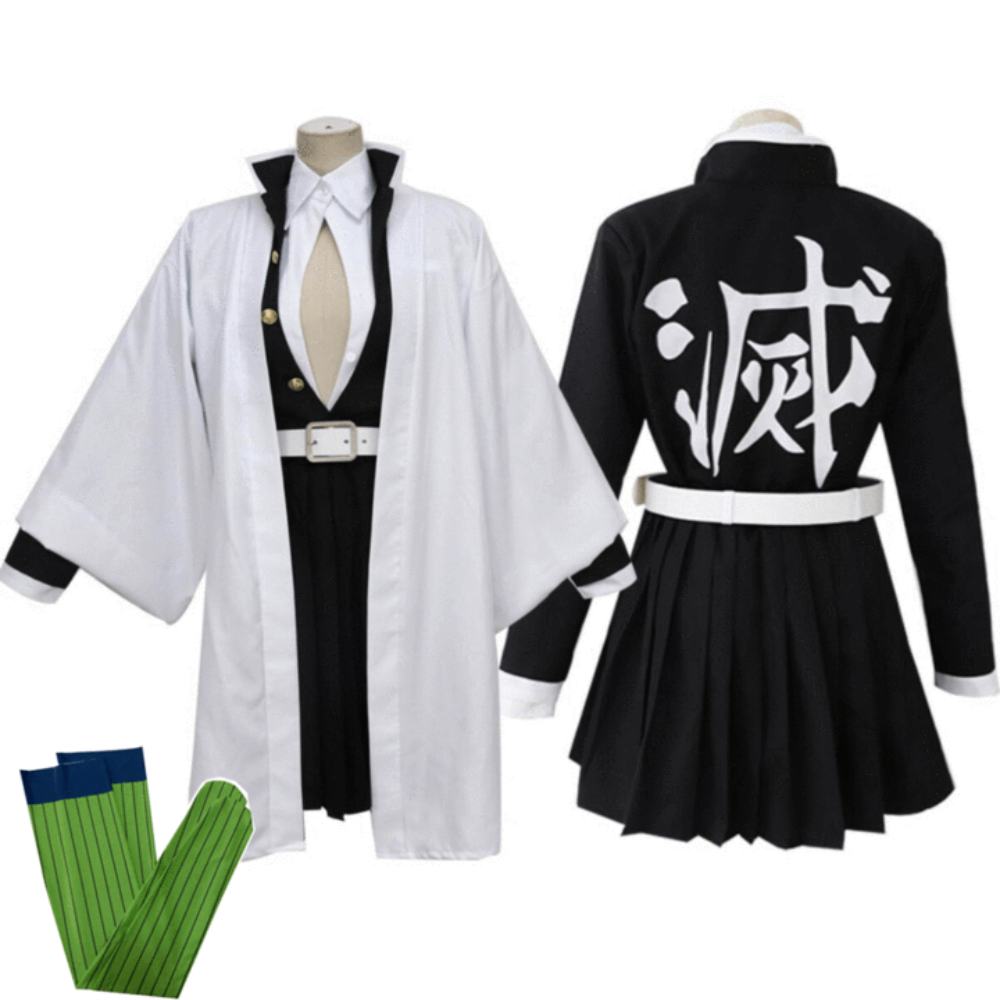 Thermabuild | Halloween Anime Cosplay Costume and Outfits with Haori Jacket Checkered Pattern