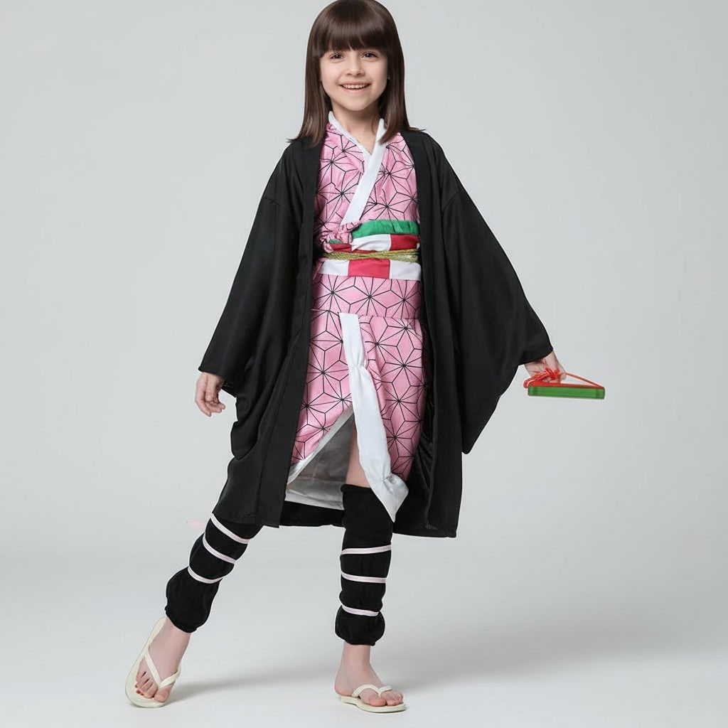 Thermabuild | Halloween Anime Cosplay Costume and Outfits with Haori Jacket Checkered Pattern