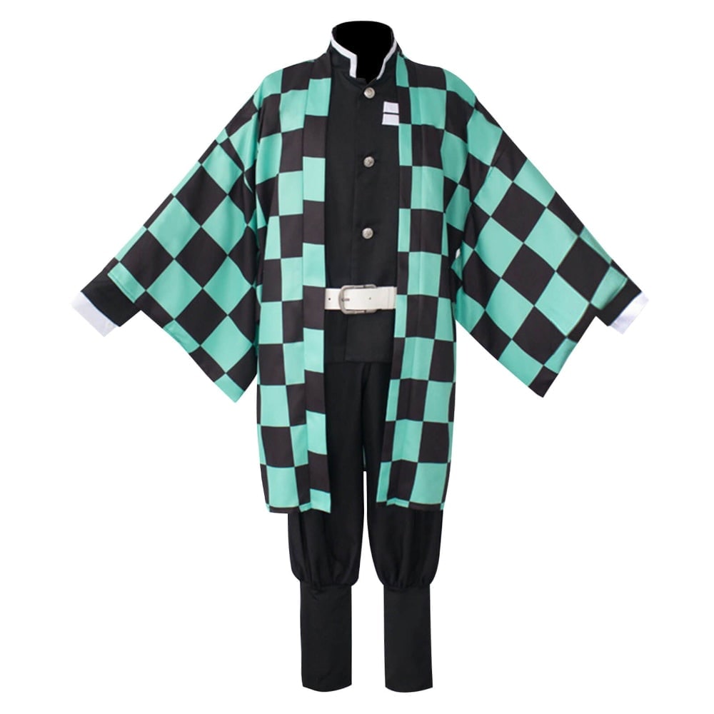 Thermabuild | Halloween Anime Cosplay Costume and Outfits with Haori Jacket Checkered Pattern