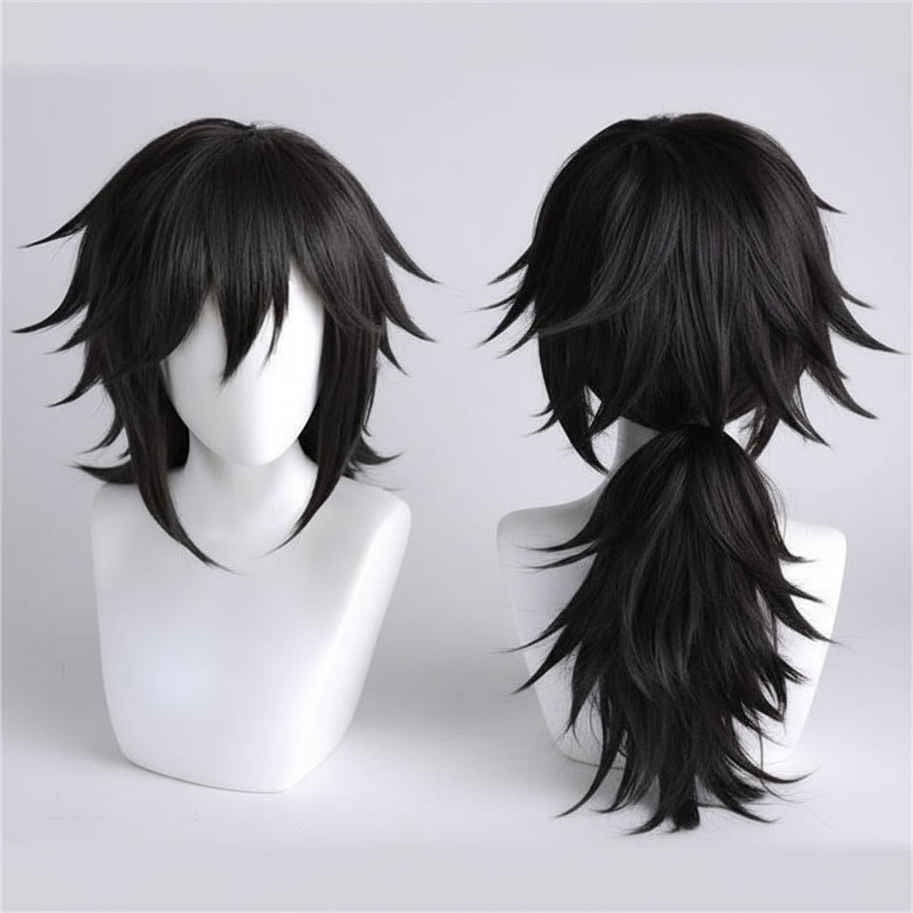 Thermabuild | Halloween Anime Cosplay Costume with Character Haori Jacket Light-Up and Spiky