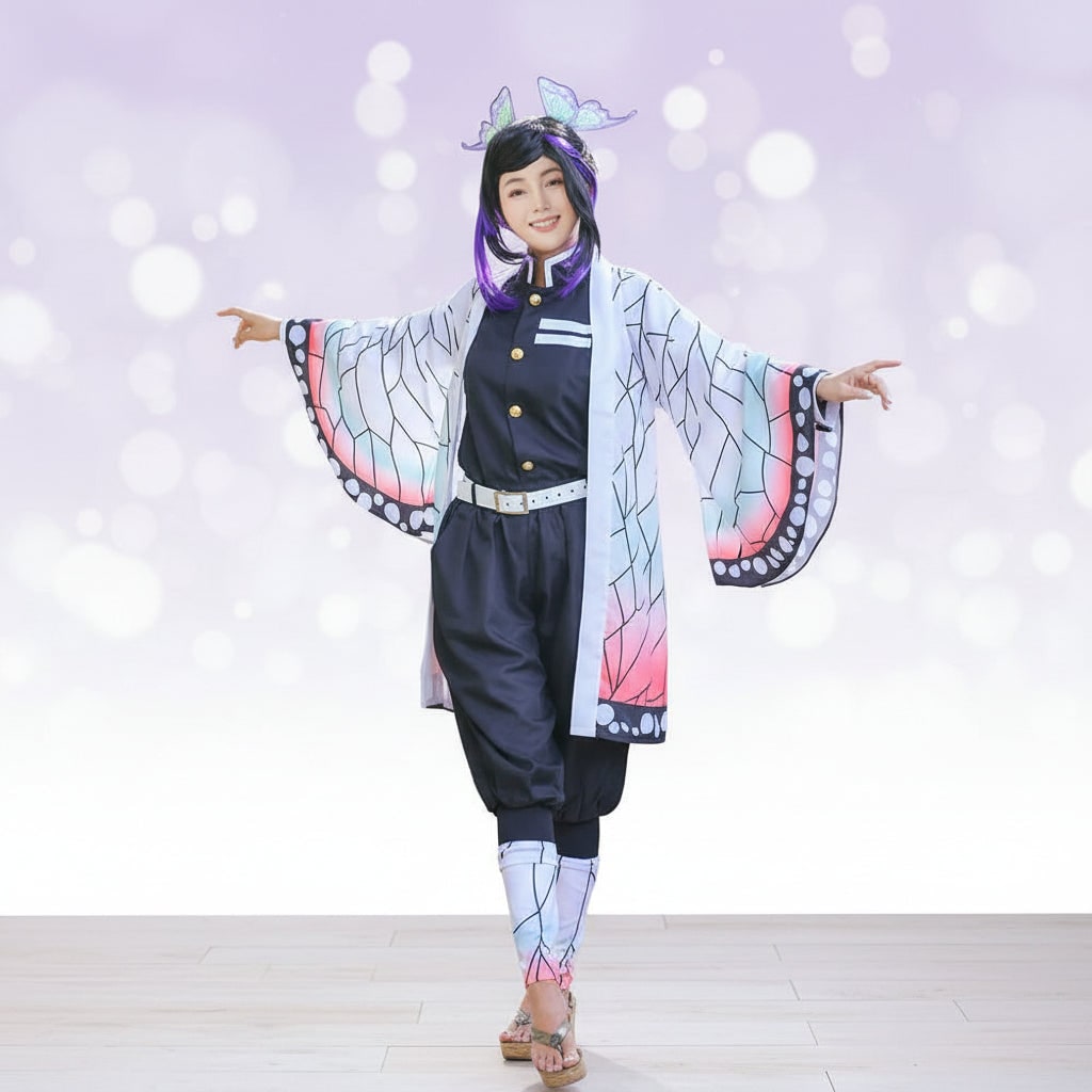Thermabuild | Halloween Anime Cosplay Costume with Japanese Character Accessories Kimono Haori and Set