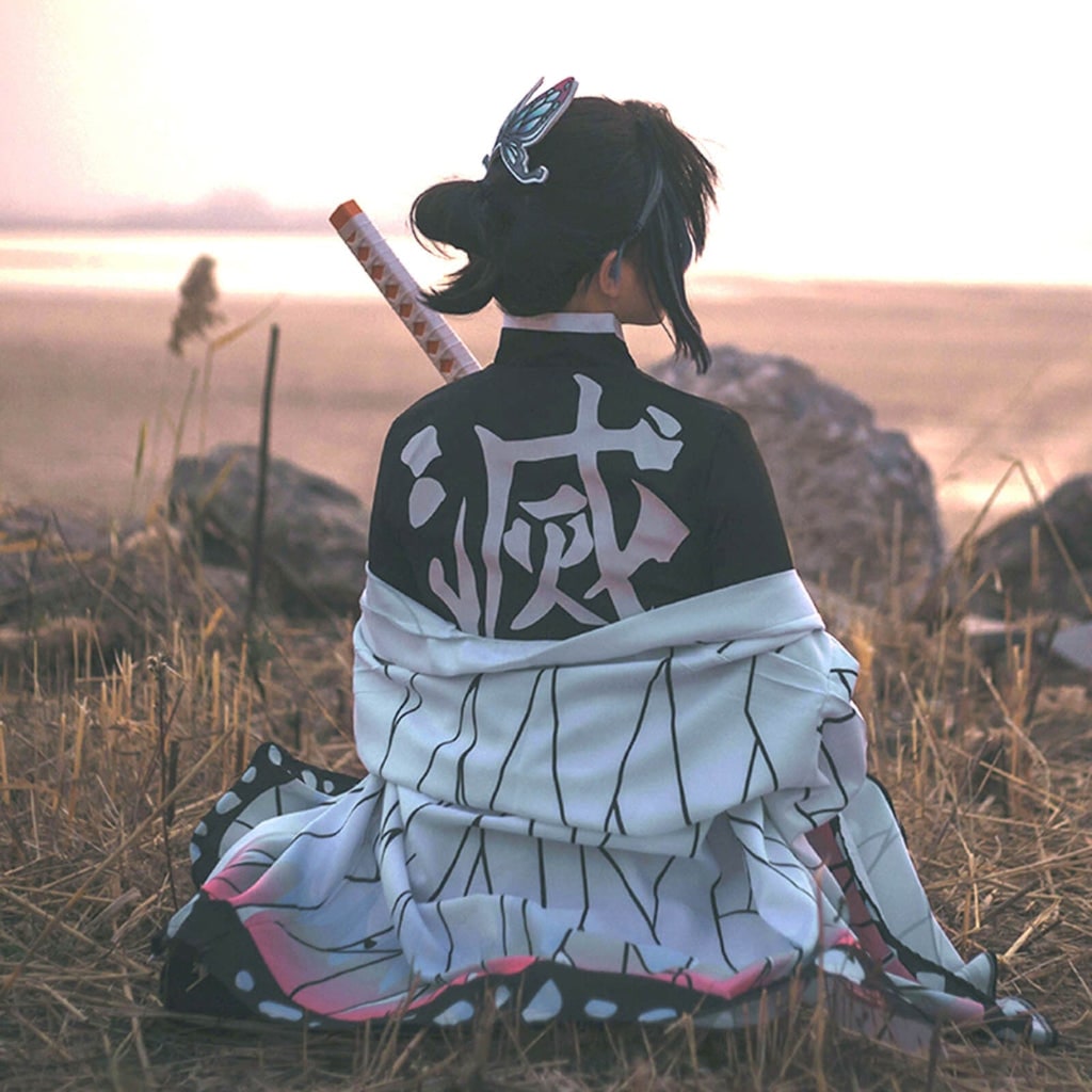 Thermabuild | Halloween Anime Cosplay Costume with Japanese Character Accessories Kimono Haori and Set