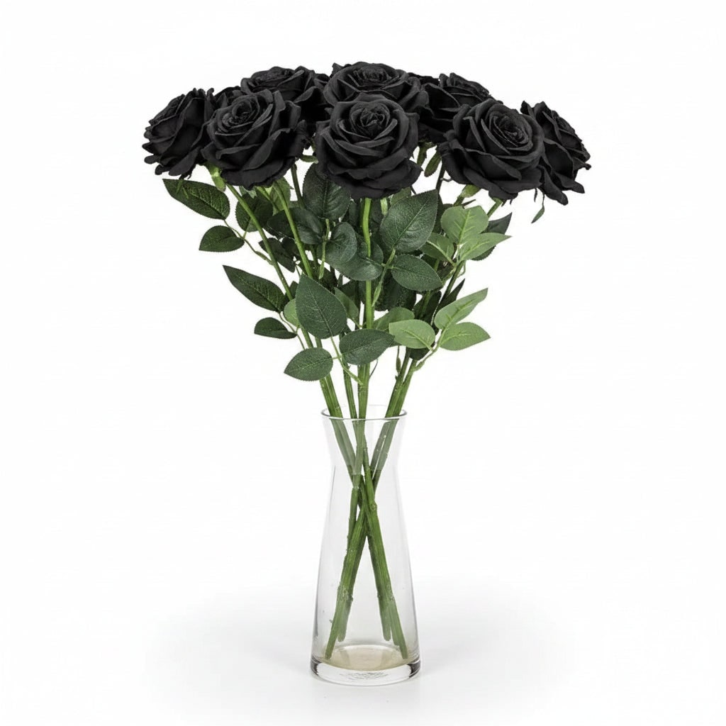 Thermabuild | Halloween Artificial Roses Bulk Big Bouquet with Realistic Petals for Seasonal Decoration