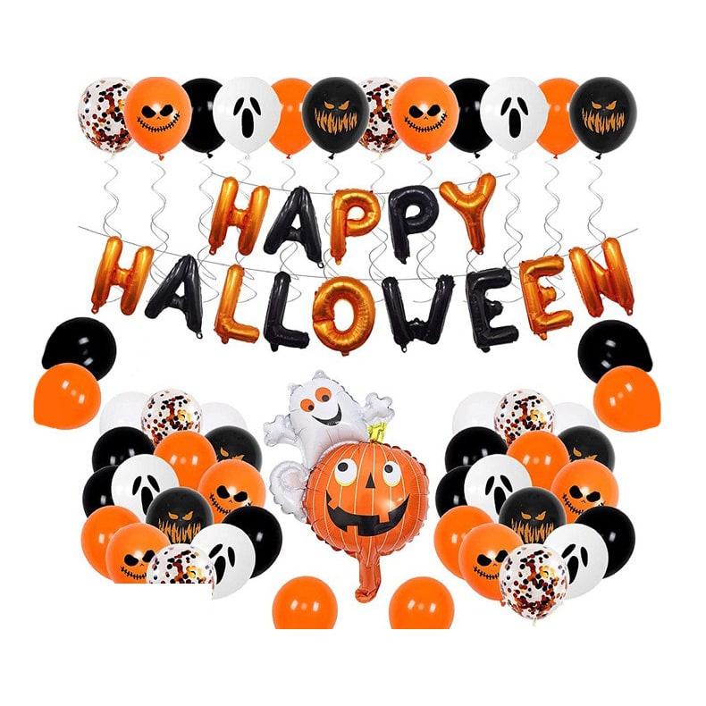Thermabuild | Halloween Balloon Arch Kit with Latex and Foil for Party Decoration Garland
