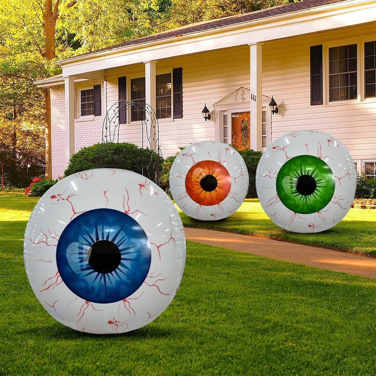 Thermabuild | Halloween Balloon Decoration Eyeball with Bloodshot Design for Party and Haunted House Decor