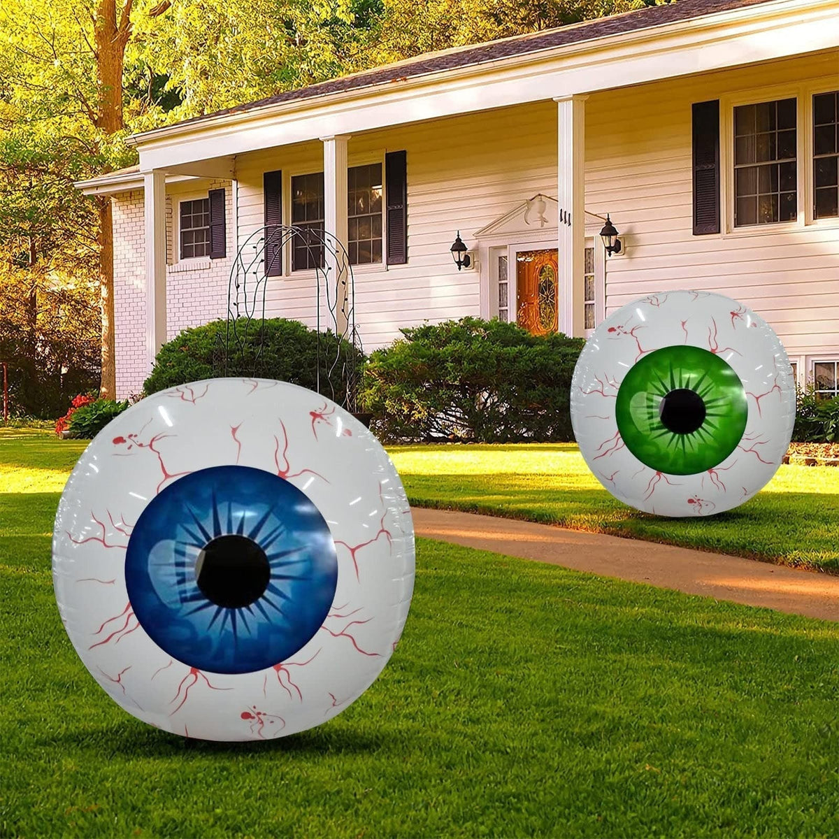 Thermabuild | Halloween Balloon Decoration Eyeball with Bloodshot Design for Party and Haunted House Decor