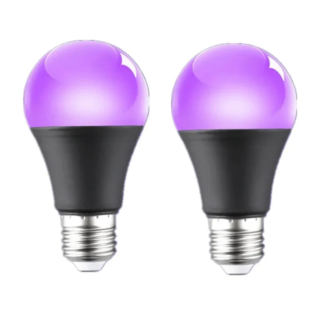 Thermabuild | Halloween Blacklight Bulb LED UV Glow Effect A19 for Party Decoration and Haunted House E26