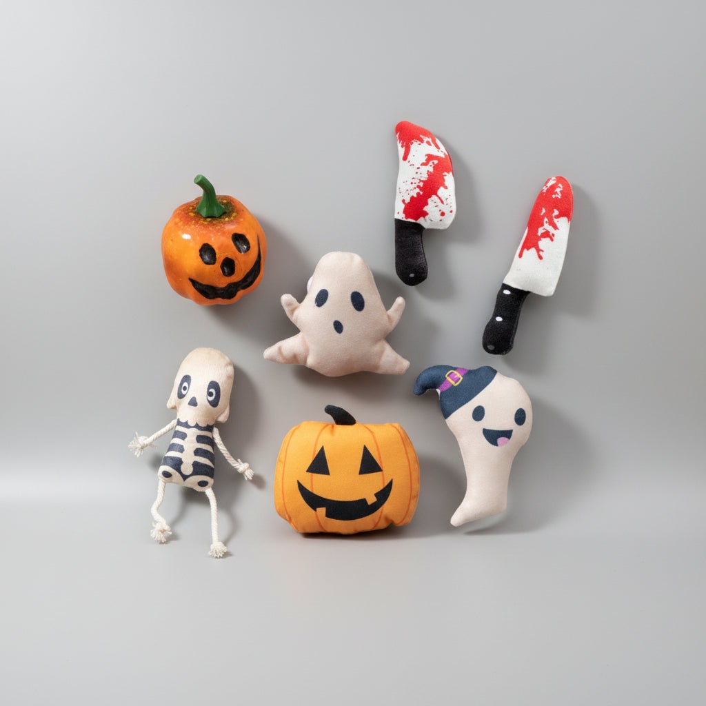 Thermabuild | Halloween Catnip Toys for Cats Interactive Plush Play with Spooky Shapes