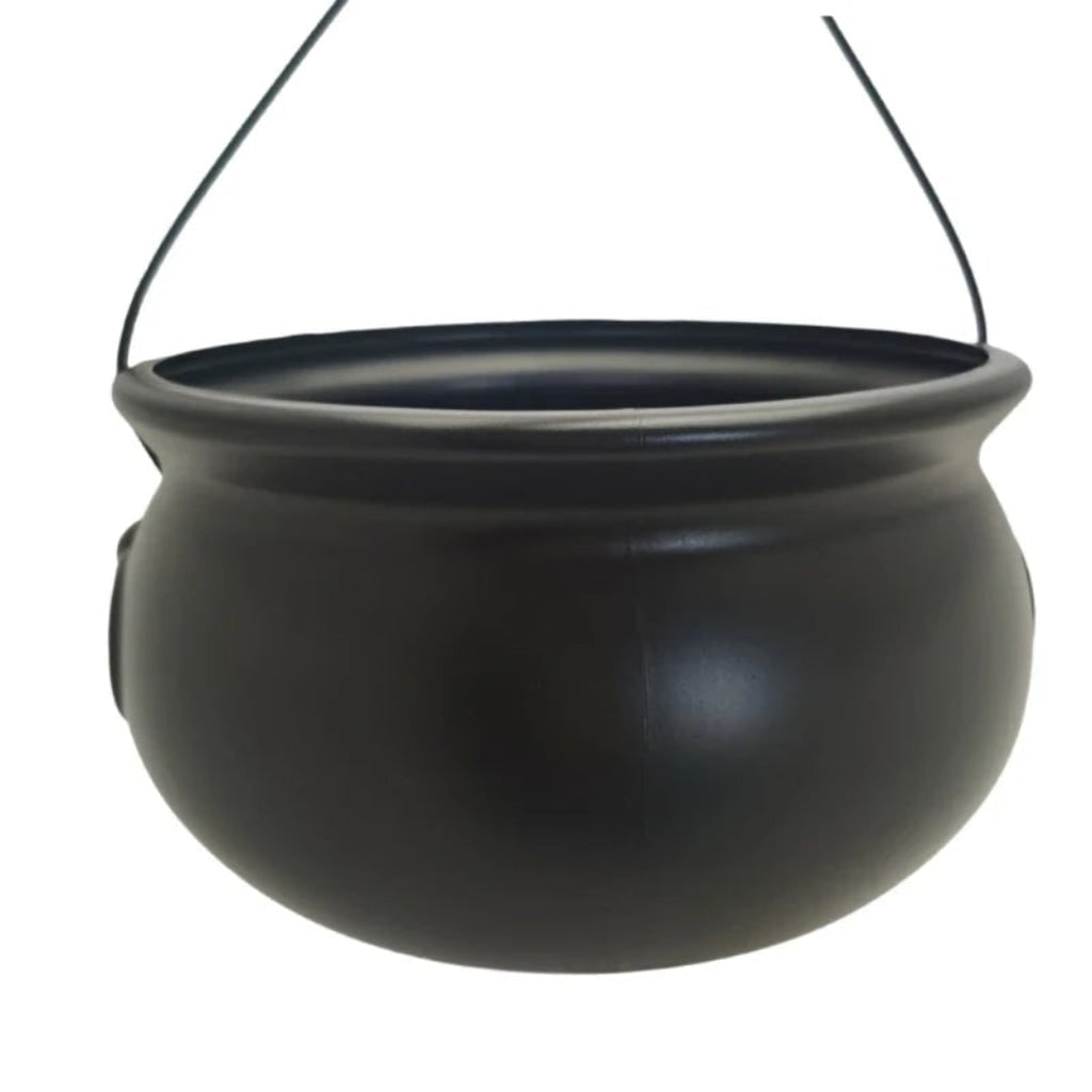Thermabuild | Halloween Cauldron Decoration with Wire Handle for Trick or Treat Party Display
