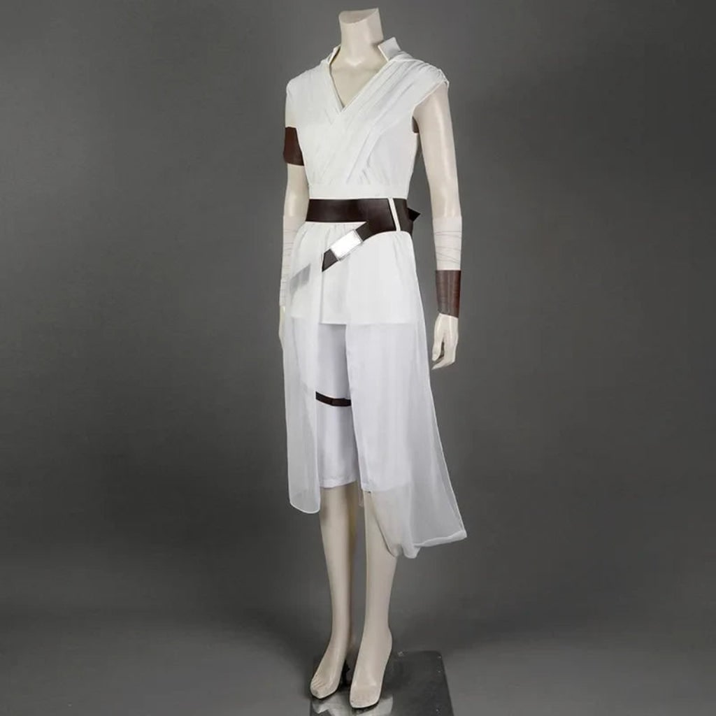 Thermabuild | Halloween Cosplay Costume with Draped Tunic Cropped Pants and Faux-Leather Belt