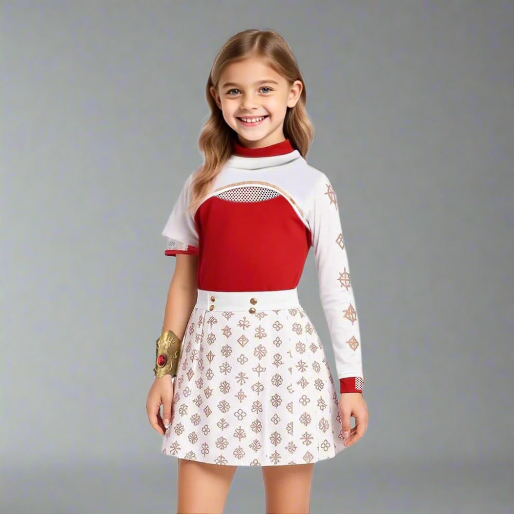 Thermabuild | Halloween Cosplay Costume with Hooded Shrug and Pleated Skirt Multi-Piece Set