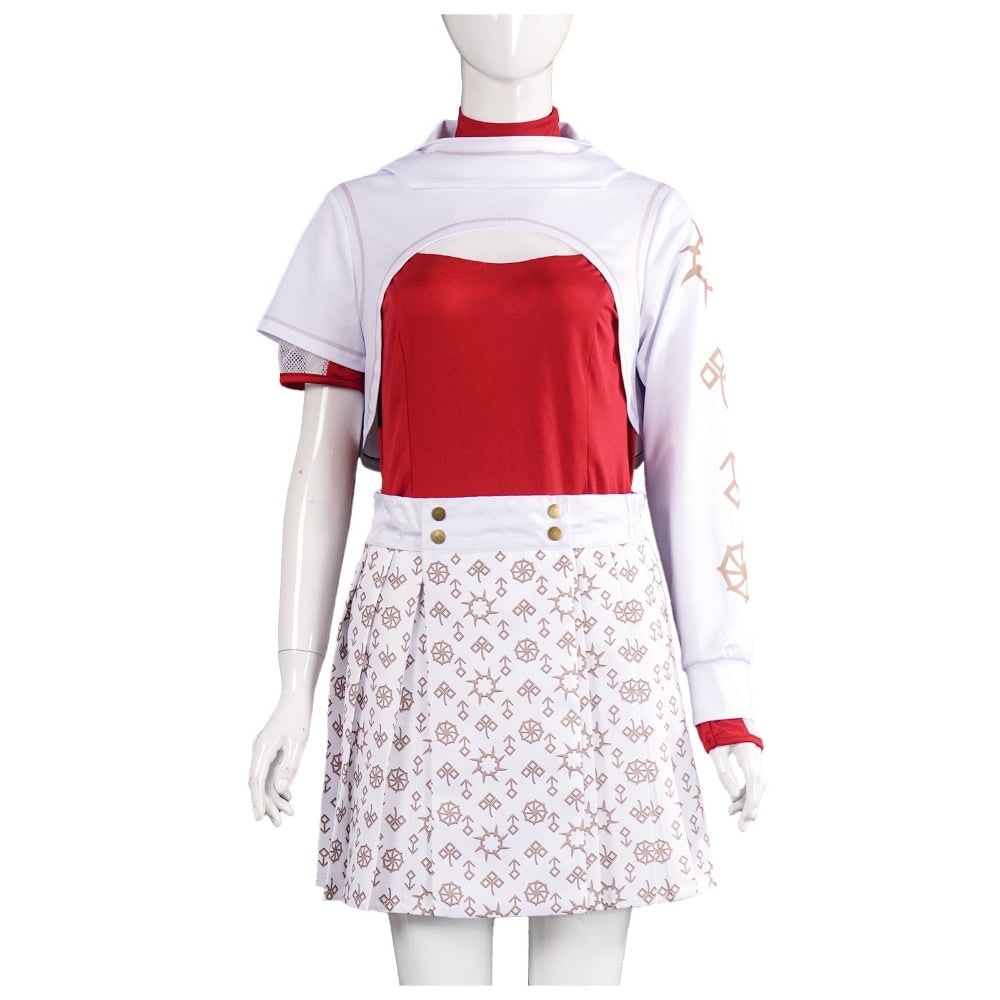 Thermabuild | Halloween Cosplay Costume with Hooded Shrug and Pleated Skirt Multi-Piece Set