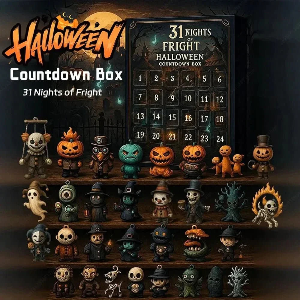 Thermabuild | HALLOWEEN Countdown Box – 31 Nights of Fright Advent Calendar for Kids