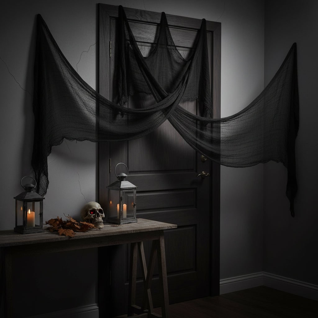 Thermabuild | Halloween Creepy Cloth Gauze Stretchable Fabric for Indoor Outdoor Decoration