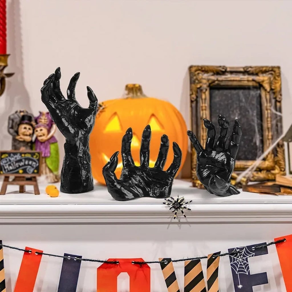 Thermabuild | Halloween Creepy Hand Wall Candle Holder and Candlestick Stand for Gothic Decoration