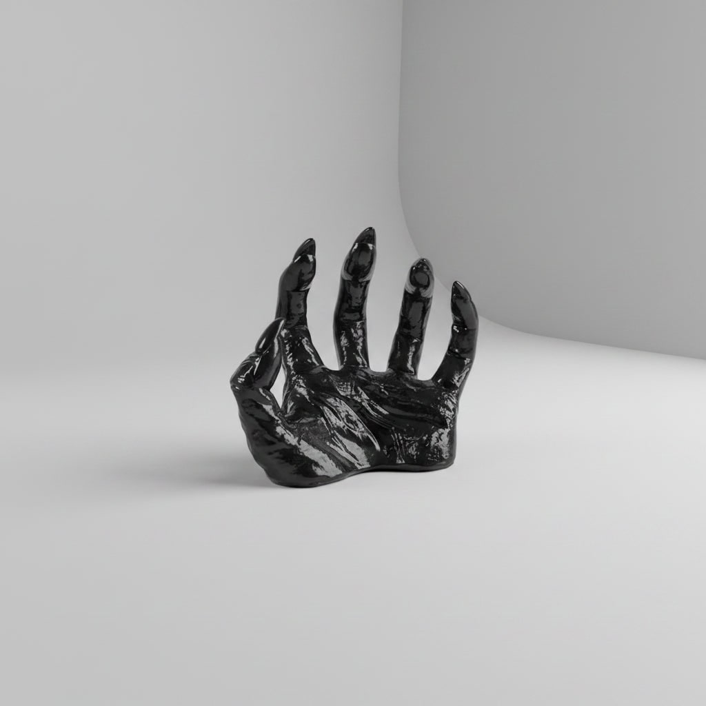 Thermabuild | Halloween Creepy Hand Wall Decor Candle Holder with Textured Gothic Design Large Canvas Art