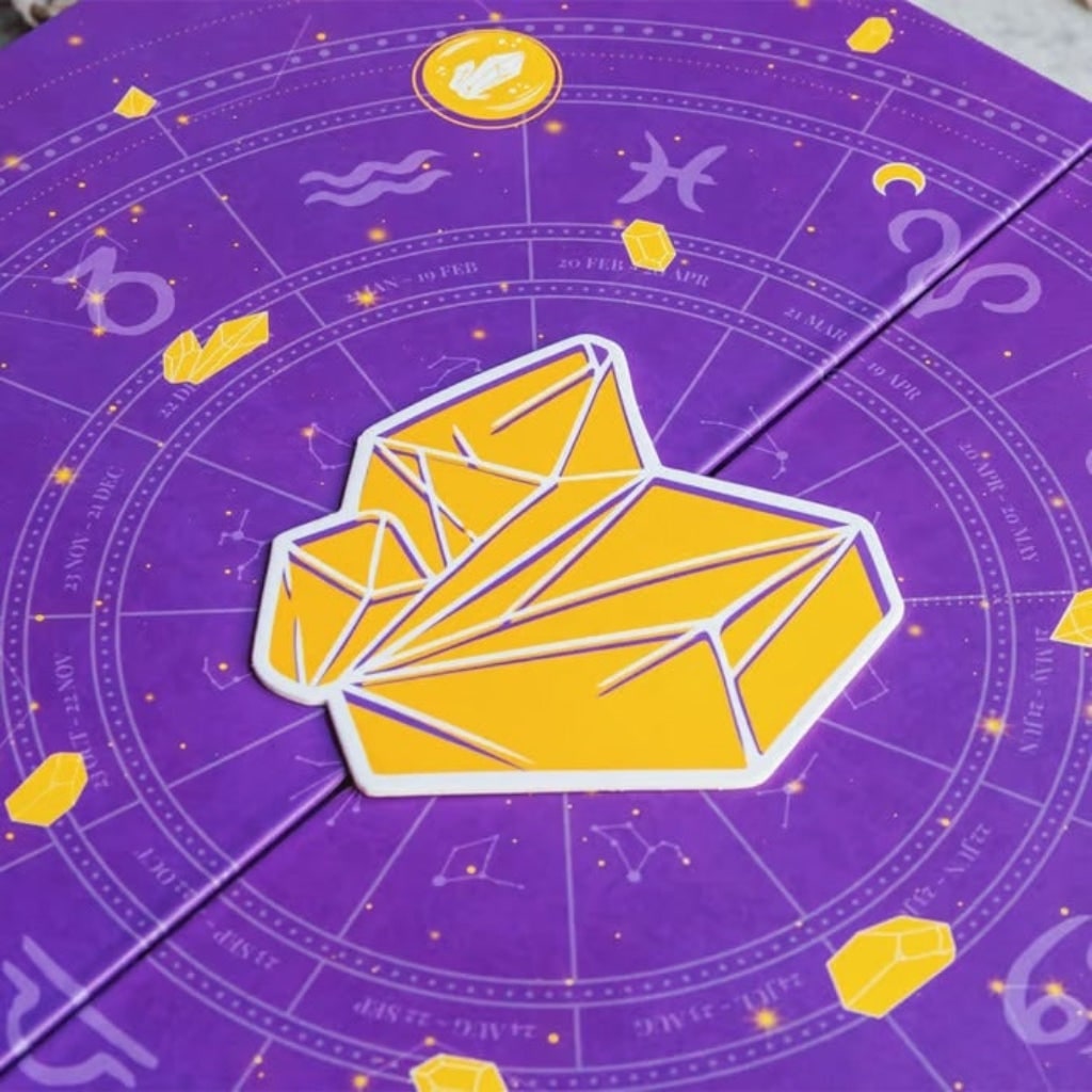 Thermabuild | Halloween Crystal Advent Calendar with 24 Gemstone Compartments