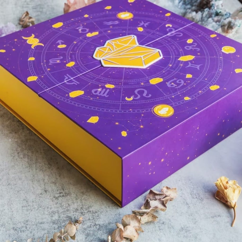 Thermabuild | Halloween Crystal Advent Calendar with 24 Gemstone Compartments