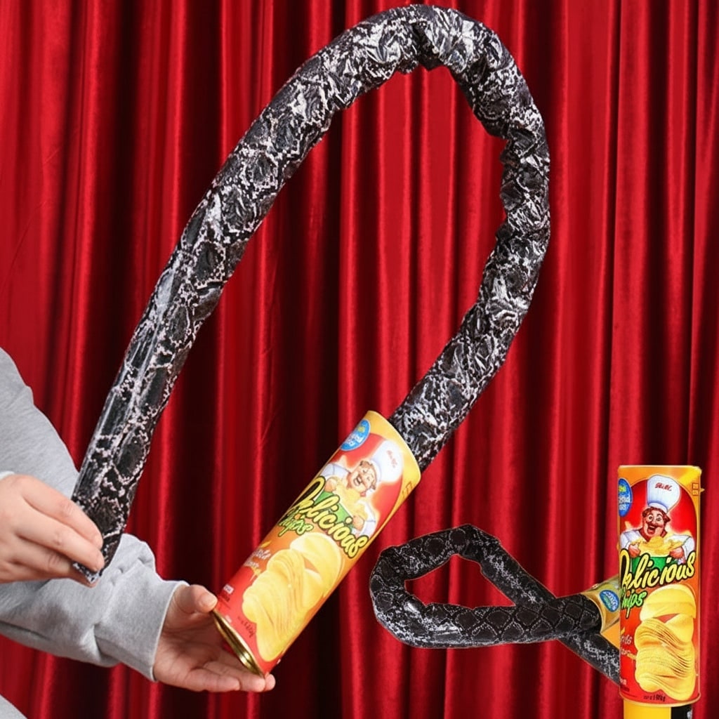 Thermabuild | Halloween Fake Prank Snake in a Can Gag Toy with Spring-Loaded Jump and Realistic Snakeskin