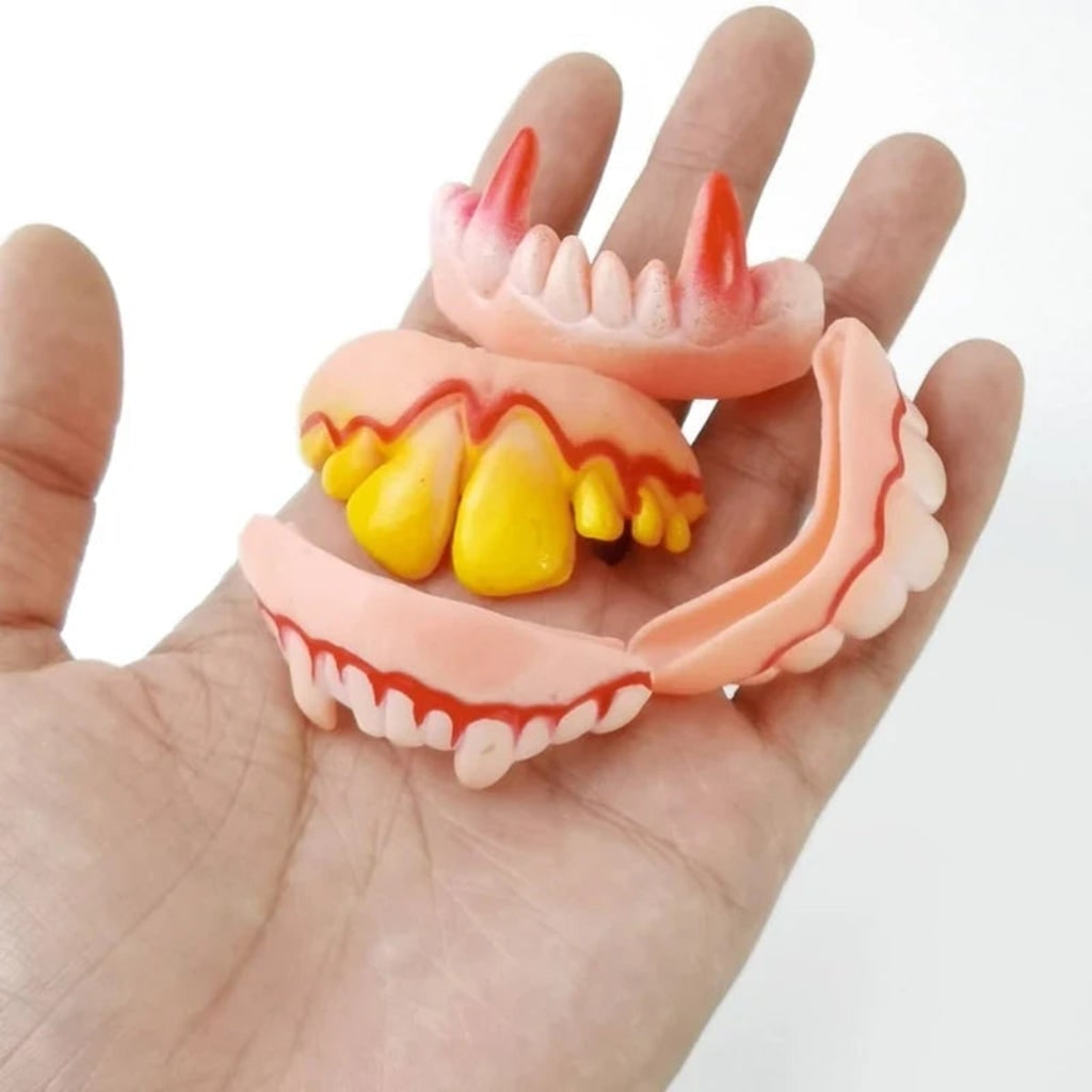 Thermabuild | Halloween Fake Teeth Partials with Multiple Options for Vampire Fangs Party Costume