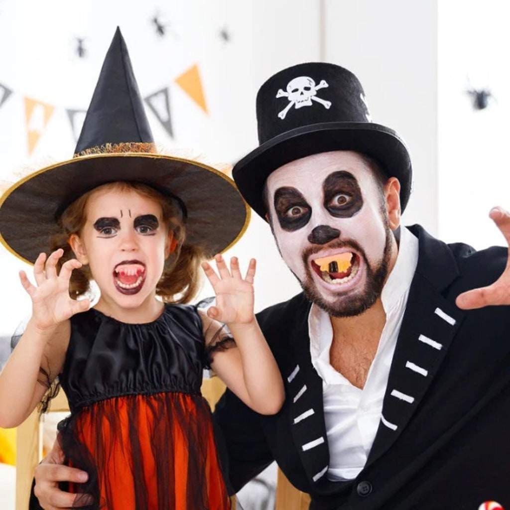Thermabuild | Halloween Fake Teeth Partials with Multiple Options for Vampire Fangs Party Costume