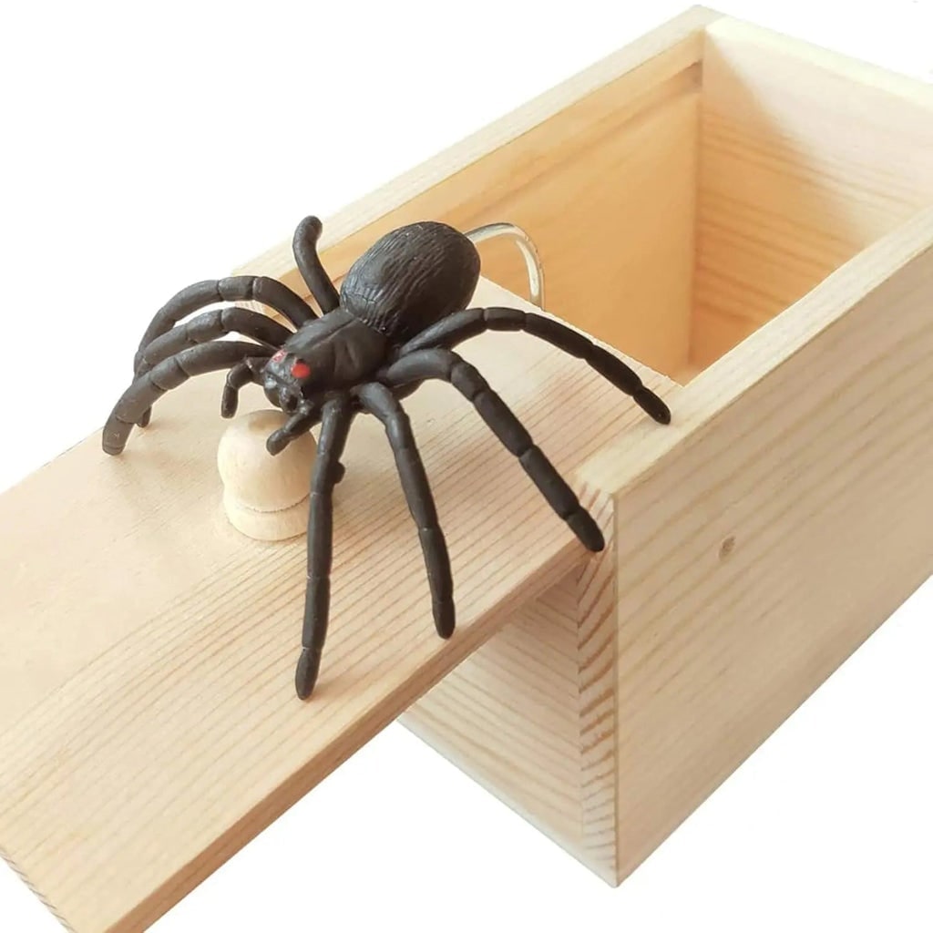 Thermabuild | Halloween Gag Gift Box Spider Prank with Spring-Loaded Pop-Out Surprise Boxes